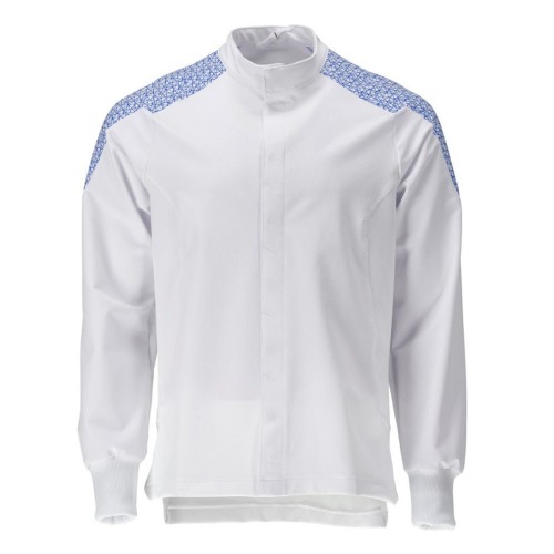 Mascot Food & Care 20054 Jacket White Azure Blue Mascot Food & Care 20054 Jacket White Azure Blue