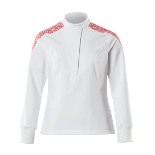 Mascot Food & Care 20062 Ladies Smock White Traffic Red Mascot Food & Care 20062 Ladies Smock White Traffic Red
