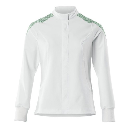 Mascot Food & Care 20064 Ladies Jacket White Grass Green Mascot Food & Care 20064 Ladies Jacket White Grass Green