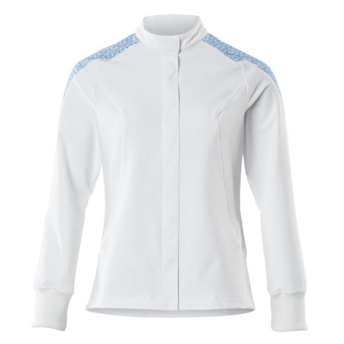 Mascot Food & Care 20064 Ladies Jacket White Azure Blue Mascot Food & Care 20064 Ladies Jacket White Azure Blue