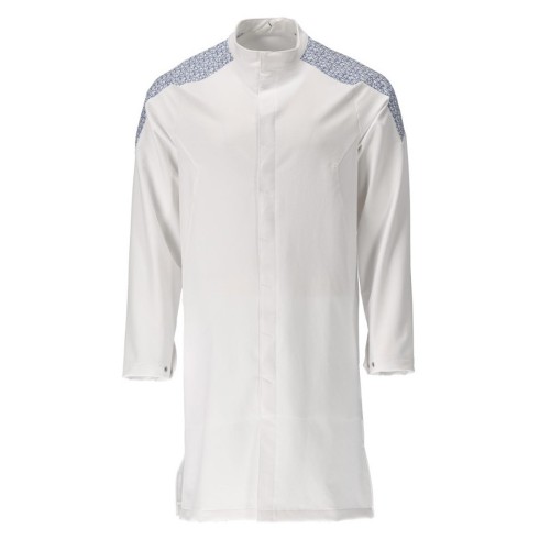 Mascot Food & Care 20154 Long Coat White Azure Blue Mascot Food & Care 20154 Long Coat White Azure Blue