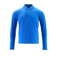 Mascot Crossover Prowash Polo Shirt Long-sleeved Azure Blue
