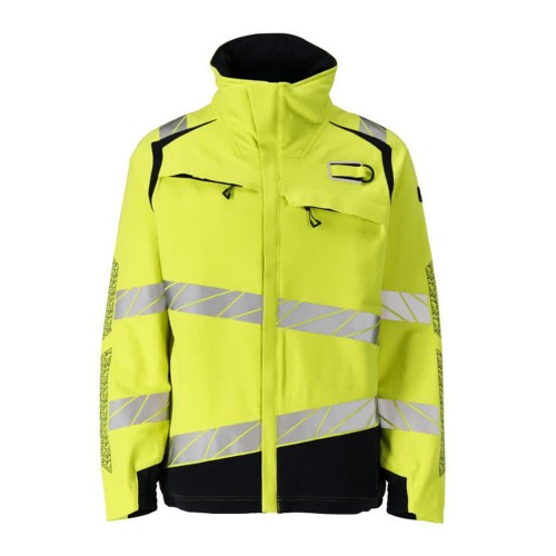 Mascot Accelerate 21009 Hi-Vis Yellow / Dark Navy Flame Retardant Jacket Mascot Accelerate 21009 Hi-Vis Yellow / Dark Navy Flame Retardant Jacket