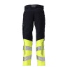 Mascot Accelerate 21179 Hi-Vis Yellow / Dark Navy Trousers