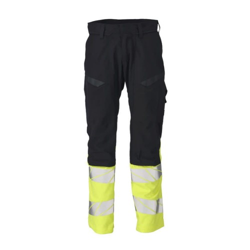 Mascot Accelerate 21479 Flame Retardant Kneepad Trousers Dark Navy / Hi-Vis Yellow Mascot Accelerate 21479 Flame Retardant Kneepad Trousers Dark Navy / Hi-Vis Yellow