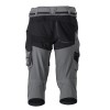 Mascot Customized 22249 3/4 Length Trousers With Kneepad Pockets Grey Black