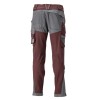 Mascot Customized 22279 Pants With Kneepad Pockets Bordeaux/Grey