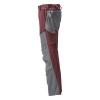 Mascot Customized 22379 Pants With Kneepad Pockets Bordeaux/Grey