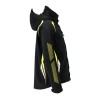 Mascot Accelerate 23002 Waterproof Softshell Jacket Black / Hi-Vis Yellow
