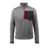 Mascot Hardwear Reims Knitted Jumper With Half Zip Grey Flecked