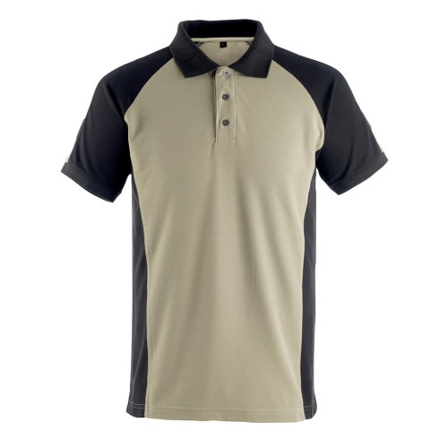 Mascot Safe Unique Bottrop Polo Shirt Light Khaki Black Mascot Safe Unique Bottrop Polo Shirt Light Khaki Black