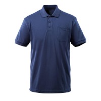 Mascot Crossover Orgon Polo Shirt With Chest Pocket Navy