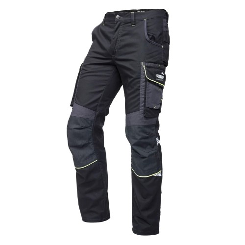Puma Workwear Precision X Black / Neon Work Trousers Puma Workwear Precision X Black / Neon Work Trousers