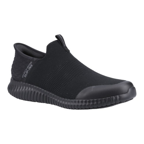 Skechers Cessnock Slip On Shoes Black Skechers Cessnock Slip On Shoes Black