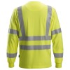 Snickers 2461 ProtecWork Class 3 Hi-Vis Yellow Long Sleeved T-Shirt Snickers 2461 ProtecWork Class 3 Hi-Vis Yellow Long Sleeved T-Shirt