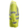 Snickers 2461 ProtecWork Class 3 Hi-Vis Yellow Long Sleeved T-Shirt Snickers 2461 ProtecWork Class 3 Hi-Vis Yellow Long Sleeved T-Shirt