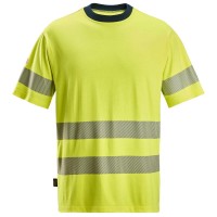 Snickers 2562 ProtecWork Class 3/2 Hi-Vis Yellow T-Shirt