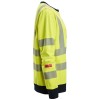 Snickers 2876 ProtecWork Women's Class 3/2 Hi-Vis Yellow / Navy Sweatshirt Snickers 2876 ProtecWork Women's Class 3/2 Hi-Vis Yellow / Navy Sweatshirt