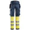 Snickers 6274 ProtecWork Class 1 Hi-Vis Yellow / Navy Stretch Trousers Holster Pockets Snickers 6274 ProtecWork Class 1 Hi-Vis Yellow / Navy Stretch Trousers Holster Pockets