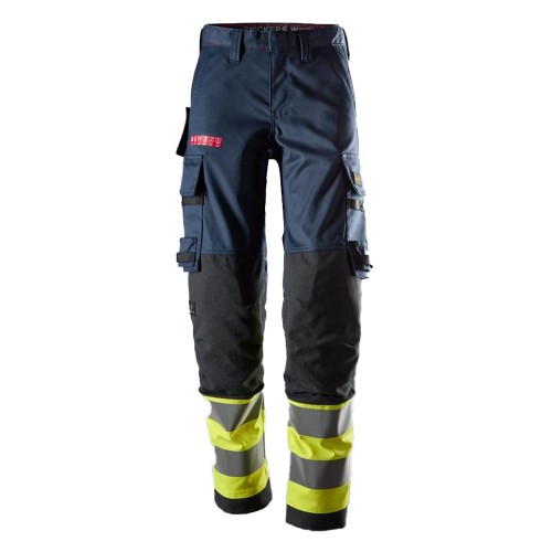 Snickers 6764 ProtecWork Women's Class 1 Hi-Vis Yellow / Navy Stretch Trousers Snickers 6764 ProtecWork Women's Class 1 Hi-Vis Yellow / Navy Stretch Trousers