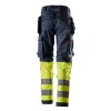 Snickers 6767 ProtecWork Women's Class 1 Hi-Vis Yellow / Navy Stretch Trousers Holster Pockets Snickers 6767 ProtecWork Women's Class 1 Hi-Vis Yellow / Navy Stretch Trousers Holster Pockets