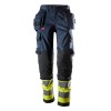 Snickers 6767 ProtecWork Women's Class 1 Hi-Vis Yellow / Navy Stretch Trousers Holster Pockets Snickers 6767 ProtecWork Women's Class 1 Hi-Vis Yellow / Navy Stretch Trousers Holster Pockets