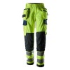 Snickers 6768 ProtecWork Women's Class 2 Hi-Vis Yellow / Navy Stretch Trousers Holster Pockets Snickers 6768 ProtecWork Women's Class 2 Hi-Vis Yellow / Navy Stretch Trousers Holster Pockets