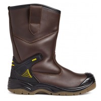 Apache AP305 Brown Water Resistant Rigger Steel Toe Caps and Midsole