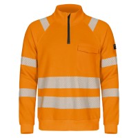 Tranemo Hi-Vis 437426 Half Zip Sweatshirt