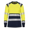 Tranemo Hi-Vis 508989 Flame Retardant Ladies Long Sleeve T-Shirt