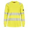 Tranemo Hi-Vis 509486 Flame Retardant Ladies Long Sleeve T-Shirt