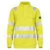 Tranemo Hi-Vis 508789 Flame Retardant Ladies Half Zip Sweatshirt