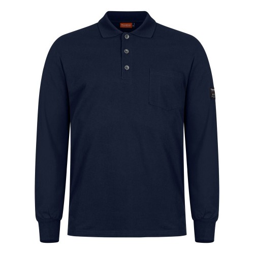 Tranemo Flame Retardant 594589 Long Sleeve Polo Shirt Tranemo Flame Retardant 594589 Long Sleeve Polo Shirt