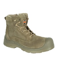 Unbreakable Desert Storm Stone Side Zip Safety Boots U135