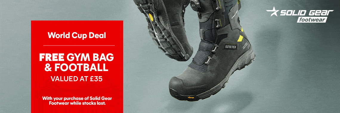 SAVE up to 40% off Solid Gear safety footwear!