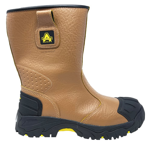Amblers FS143 Tan Waterproof Safety Rigger Boots