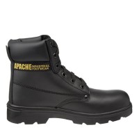 Apache AP300 Black Safety Work Boots With Steel Midsole