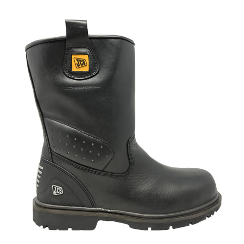 JCB Track Pro Black Rigger Boots With Steel Toe Cap & Midsole