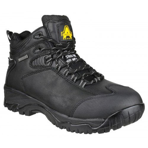 Amblers FS190N Black Waterproof Hiker Safety Boots