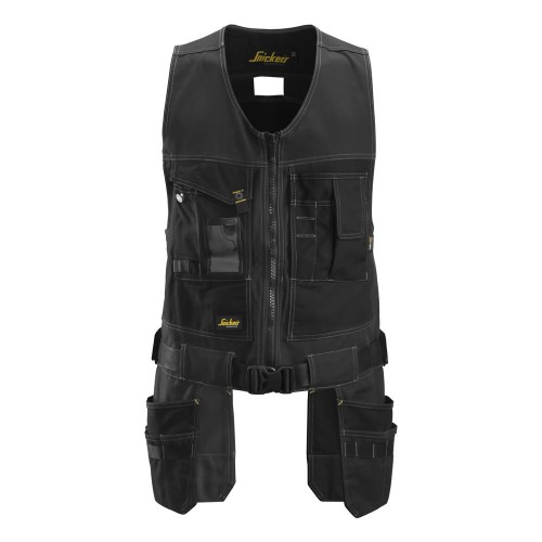 Snickers 4254 Craftsmen Toolvest Canvas+ CORDURA® Holster Pocket Work Vest Snickers 4254 Craftsmen Toolvest Canvas+ CORDURA® Holster Pocket Work Vest