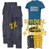 Snickers 2 x 3211 Kit Inc Snickers Direct TShirt, Kneepads & A PTD Belt
