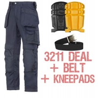 Snickers 3211 Kit Inc 9110 Kneepads & A PTD Belt, Snickers Trousers