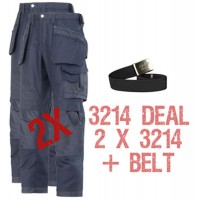 Snickers 3214 Deal 1 2 x 3214 Trousers Plus A Belt