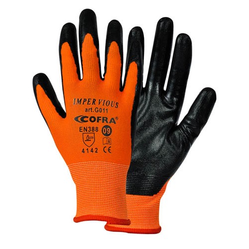 Cofra Impervious Nitril Gloves for Mechanical Protection 12pk