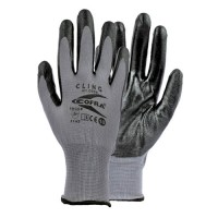 Cofra Cling Grey - Black Nitrile Gloves for Mechanical Protection 12pk