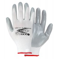 Cofra Labour White /Grey Nitrile Gloves 12Pk