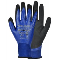 Cofra Total Proof Blue - Black Nitrile Gloves for Work With Oil 12pk
