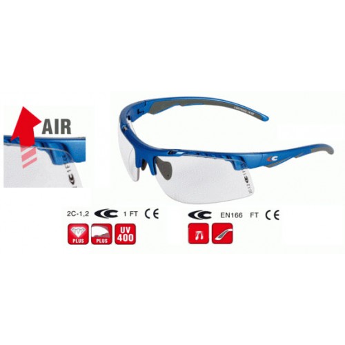 Cofra Lightning Safety Glasses with Clear Lenses anti scratch coating