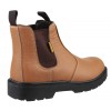 Amblers FS115 Tan Pull-On Safety Dealer Boots