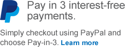 Paypal. Pay in 3 interest-free payments.